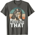 thumbnail image 1 of I Never Said That Jesus Meme Funny Christian God Religious Unisex T-Shirt for Men Women Kids,Charcoal Color,Size 5/6, 1 of 5
