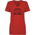 thumbnail image 1 of I Once Was Addicted. .Hokey-Pokey Womens V-Neck T-Shirt, 1 of 2