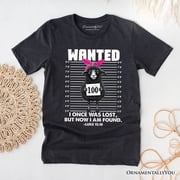 I Once Was Lost But Now I Am Found Luke 1510 Christian T-Shirt, Wanted Black Sheep Tee
