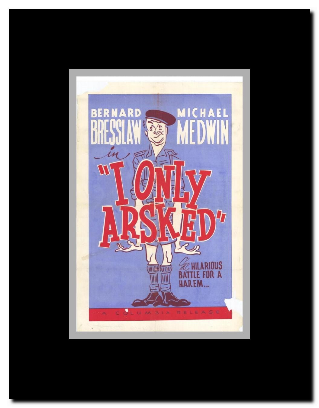 I Only Arsked Framed Movie Poster