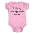 thumbnail image 1 of I Only Cry when Ugly People hold me - wallsparks cute & funny Brand - baby one piece bodysuit - Great baby shower gift!, 1 of 3