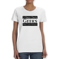 thumbnail image 1 of I Only Date Geeks Who Love Physics Women White T-Shirt, Female Large, 1 of 4