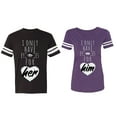 thumbnail image 1 of I Only Have Eyes For Him Her Matching Couple Cotton Jerseys (Men Black / Women Purple) (Men L / Women XL), 1 of 3