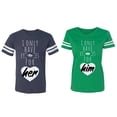 thumbnail image 1 of I Only Have Eyes For Him Her Matching Couple Cotton Jerseys (Men Navy / Women Green) (Men S / Women M), 1 of 3