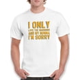 thumbnail image 1 of I Only Love The Warriors Men White T-Shirt, Male Medium, 1 of 4