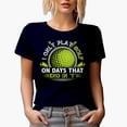 thumbnail image 1 of I Only Play Golf on Days That End in Y, Hobbyist Golf Player, Golfing or Golfer Themed Merch Gift, Navy Blue T-Shirt, X-Large, 1 of 5
