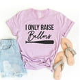 thumbnail image 1 of I Only Raise Ballers T-shirt Football Shirts Game Day Tshirt Women's Team Top Player Gift Sporty Mama Tee Baller Mom Shirt, 1 of 3