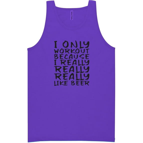 I Only Workout Neon Tank Top