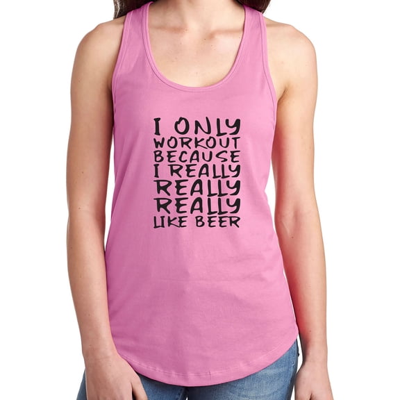 I Only Workout Racerback Tank