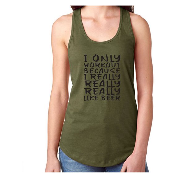 I Only Workout Racerback Tank