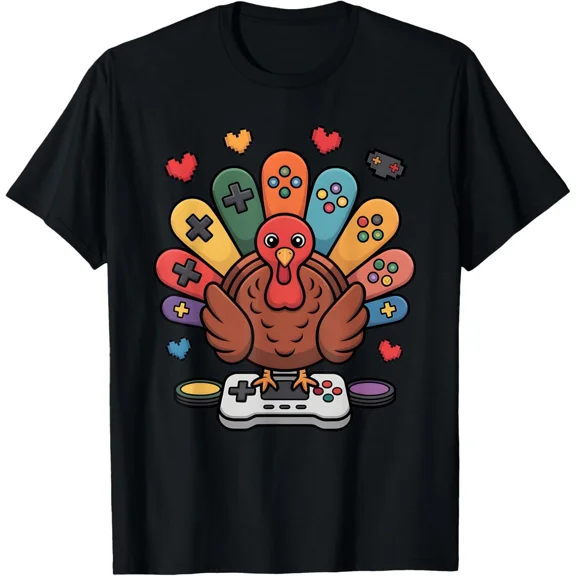 I Paused My Game For Thanksgiving Funny Gamer Holiday Food Gift Unisex T-Shirt ,up to size 5XL