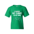 thumbnail image 1 of I Paused My Game To Be here Video Games Funny DT Youth Kids T-Shirt Tee, 1 of 2
