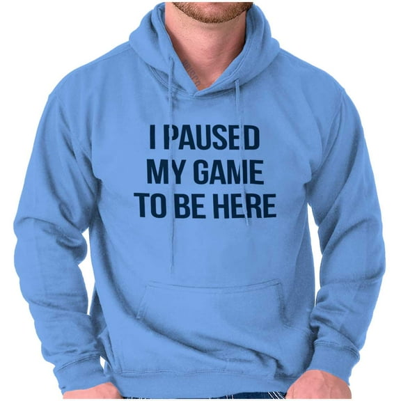 I Paused My Game to Be Here Cranky Hoodie Sweatshirt Women Men Brisco Brands L