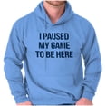 thumbnail image 1 of I Paused My Game to Be Here Cranky Hoodie Sweatshirt Women Men Brisco Brands M, 1 of 6