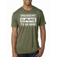 thumbnail image 1 of I Paused My Game to be Here Gaming Sports Mens Premium Tri Blend T-Shirt, Military Green, X-Large, 1 of 3
