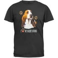thumbnail image 1 of I Paw My Basset Hound Black T-Shirt, 1 of 1