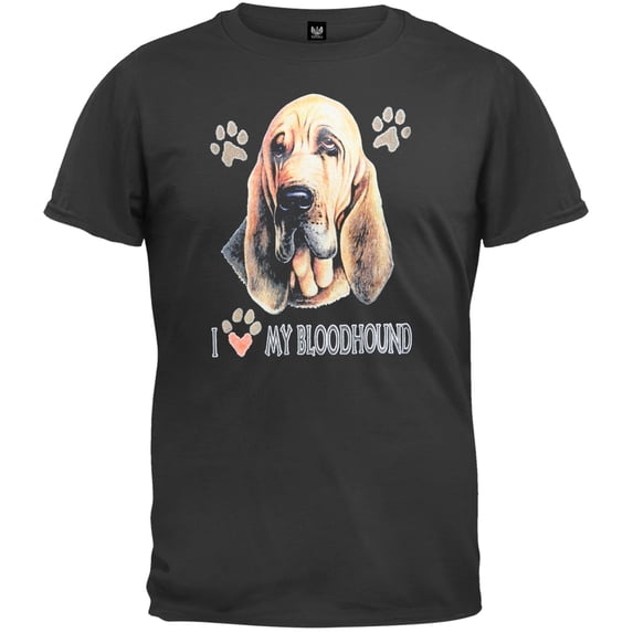 I Paw My Bloodhound Black T-Shirt