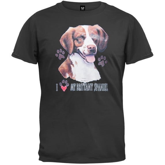 I Paw My Brittany Spaniel Black T-Shirt