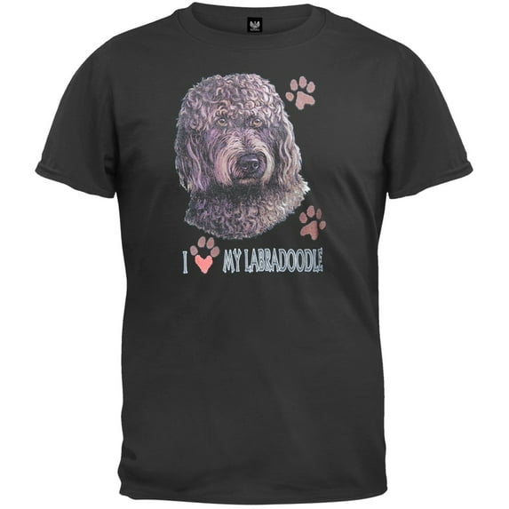 I Paw My Labradoodle Black T-Shirt - X-Large