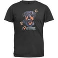 thumbnail image 1 of I Paw My Rottweiler Black T-Shirt - Small, 1 of 1