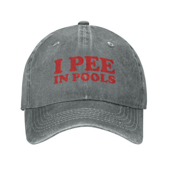 I Pee In Pools Cowboy Hat Baseball Hat Trucker Hat For Men Women Retro Denim Hats Baseball Cap Dad Hat