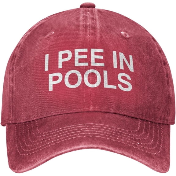 I Pee in Pool Mens Hat I Pee in Pool Hiking Hats for Mens Workout Hats