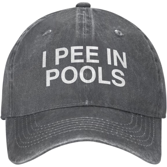 I Pee in Pool Mens Hat I Pee in Pool Hiking Hats for Mens Workout Hats