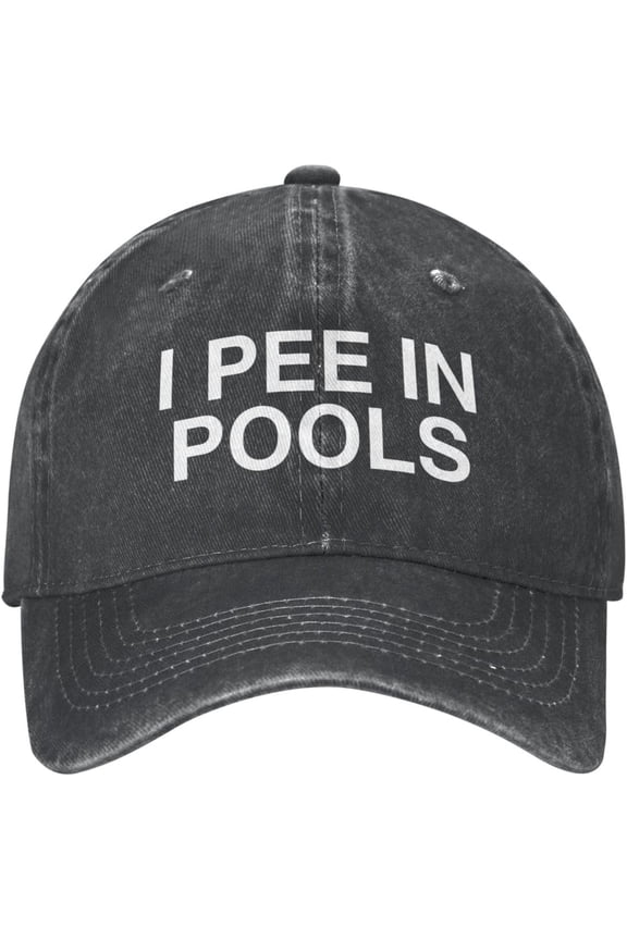I Pee in Pool Mens Hat I Pee in Pool Hiking Hats for Mens Workout Hats