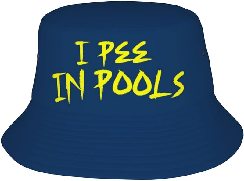 I Pee in Pools Bucket Hat Unisex,Funny Quote Humor Fisherman Cap Travel