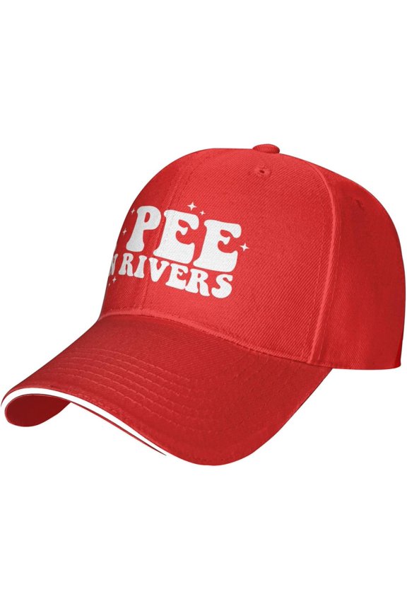 I Pee in River Hat Sandwich Baseball Cap Trucker Caps Sunhat Fashion Adjustable Visor Men Women Outdoor Black