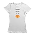 thumbnail image 1 of I Pepperonly Have Eyes Por You Women White T-Shirt, Female Large, 1 of 2