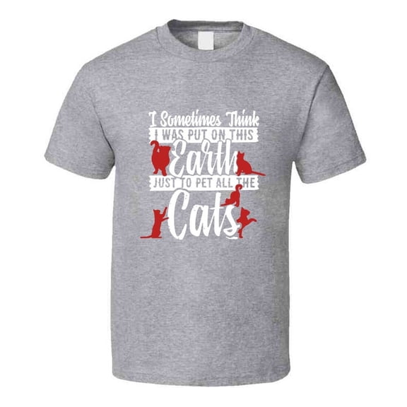 I Pet All The Cats T Shirt Loving Feline Pet Owner Novelty Gift Clothing Tee Top