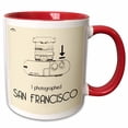 thumbnail image 1 of 3drose, I Photograph... San Francisco, 15oz Two-tone Red Mug, 1 of 6