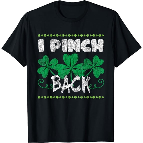 I Pinch Back Shamrock St. Patrick's Day Matching Group Irish T-Shirt