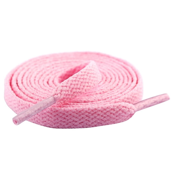 I Pink Flat Shoe Laces For Sneakers Boots 100Cm Length 2 Pieces Set