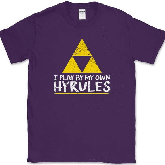 I Play By My Own Hyrules T-Shirt Funny Gamer Video Game Gaming Tee - Purple, 2XL