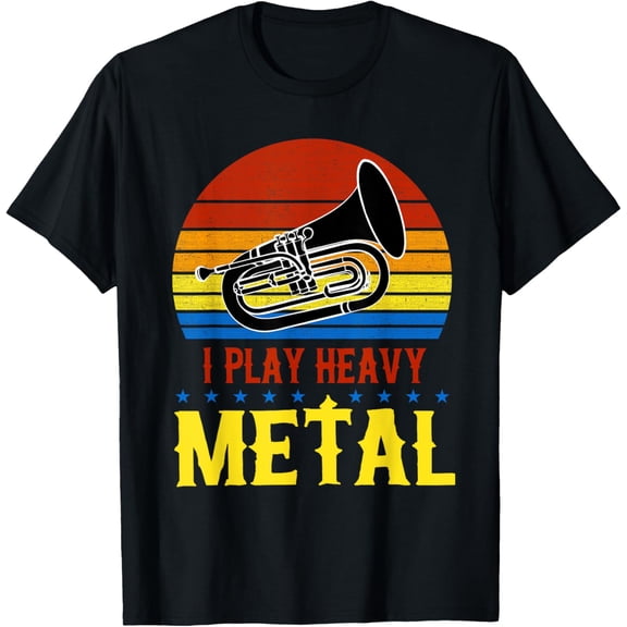 I Play Heavy Baritone Instrument Funny Marching Band T-Shirt