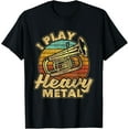 thumbnail image 1 of I Play Heavy Metal - Colorful Retro Baritone Marching Band T-Shirt, 1 of 4