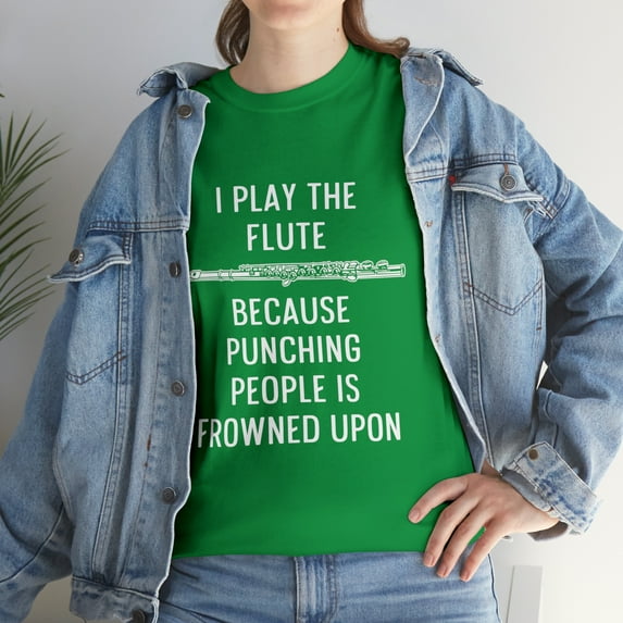 I Play The Flute Funny Flute Player T-Shirt