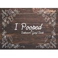 thumbnail image 1 of Pre-Owned I Pooped Bathroom Guest Book: House Warming Gift - Style Wood Paperback, 1 of 1