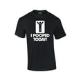 thumbnail image 1 of I Pooped Today T-shirt Funny Humorous Comic Stick Figure Sign Happy Short Sleeve Tee Shirt-Black-6Xl, 1 of 4