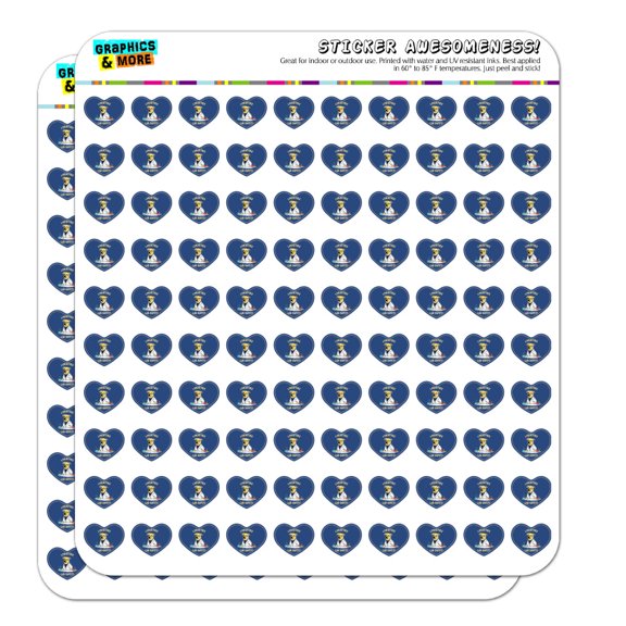 I Practice Lab Safety Labrador Retriever Funny Humor Heart Shaped Planner Calendar Scrapbook Craft Stickers