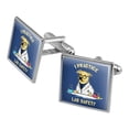 thumbnail image 1 of I Practice Lab Safety Labrador Retriever Funny Humor Square Cufflink Set - Silver or Gold, 1 of 6