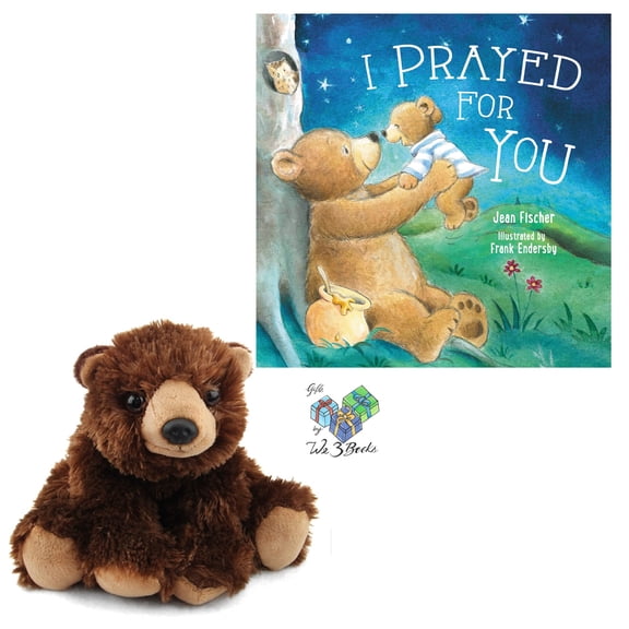 I Prayed for You Gift Set Includes Board Book by Jean Fischer, and Stuffed Animal Bear Plush (an Empowering, Inspirational Gift Set About Being Loved and Prayed Over Throughout Life)