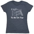 thumbnail image 1 of I Prefer To Be On Top Sarcastic Humor Novelty Funny Women's Casual Tees, 1 of 3