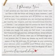 thumbnail image 1 of I Promise You Wood Sign, Valentines Day Gifts for Couples, Gifts for Girlfriend from Boyfriend, Anniversary Wedding Gifts for Her Him Wood Sign Wooden Wall Decor 5 * 5 inch, 1 of 5