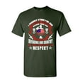 thumbnail image 1 of I Proudly Stand For Our National Anthem Patriotic Soldier DT Adult T-Shirt Tee, 1 of 2