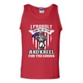 thumbnail image 1 of I Proudly Stand For The Flag And Kneel For The Cross DT Adult Tank Top, 1 of 2