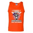 thumbnail image 1 of I Proudly Stand For The Flag And Kneel For The Cross DT Adult Tank Top, 1 of 2