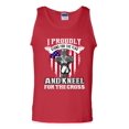 thumbnail image 1 of I Proudly Stand For The Flag And Kneel For The Cross DT Adult Tank Top, 1 of 2